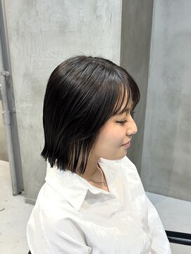 エリマ 調布(elima) 調布レディースカット切りっぱなしボブオージュアトリートメント