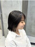 調布レディースカット切りっぱなしボブオージュアトリートメント