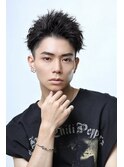 短髪ツイストオールバックショート