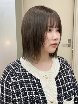 ブリーチなしカラーブリーチ無しダブルカラー冬カラー