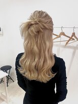 ヘアコレクション アンジュ(Hair collection Unge) ルーズなカチモリハーフアップアレンジ*