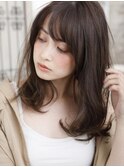 ラフな外ハネ＆内巻きMIX美人ロング