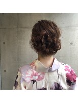 アピッシュ ギンザ(apish ginza)&nbsp;tomoヘア＊浴衣似合わせヘアアレンジ　ふわあれ