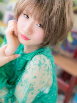 カバーヘア ブリス 戸田公園西口店(COVER HAIR bliss) ★ハイトーン☆くせ毛風ウェーブ小顔エッジショート★5