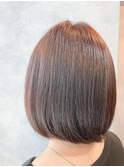 外ハネボブ/アッシュブラウン/ネオウルフ/デザインカラー