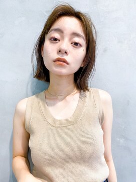 リアン(Lien) Lien☆ナチュラルニュアンス毛先パーマ×フォギーベージュ　立川