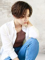 ヘアーアンジェ 南矢野目店(Hair ange)&nbsp;【イルミナカラー×髪質改善TR】耳かけショートスタイル