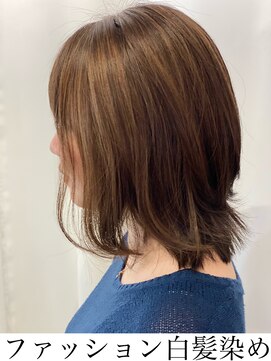 ツムグ 代官山店(TUMUGU) 大人可愛いニュアンスカラー/白髪ぼかしハイライト/くびれヘアー