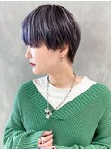 パープルハイライト_チェリーブラウンフェミニンロング_ba378922