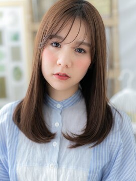 カバーヘア ブリス 戸田公園西口店(COVER HAIR bliss) ミストバングナチュラルエアストレートTb4戸田公園20代30代40代