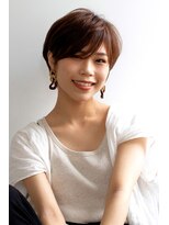 スパイス(SPICE) オレンジベージュ30代40代大人綺麗なベリーショートスタイル