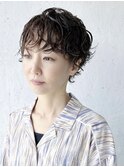 お洒落ショートパーマ♪時短でママに大人気スタイル