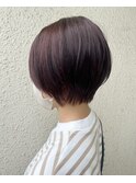ショート×ピンクブラウン