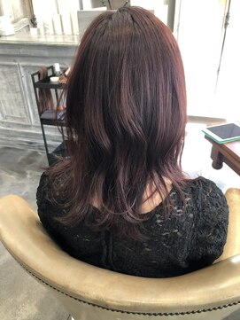 モワ 仙台(Mois) レッドブラウンレイヤー/髪質改善似合わせカットイメチェン/仙台