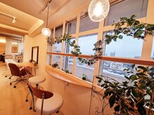スカイパーク ファン(FUN)の雰囲気（窓から見える空一面の風景。天空の美容室へようこそ。）