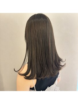 アンドワン 自由が丘(＆ONE) 【&ONE 自由が丘】オリーブグレージュ×切りっぱなし