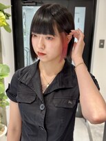 ヨーク(YOKE)&nbsp;【YOKE】くすみベージュオリーブベージュボブ秋色インナーカラー