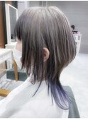 ロングウルフレイヤー　ウルフカット　ジェンダーレスショート