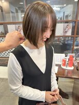 ヒカリス ヘアー 相川店(HIKARIS hair)&nbsp;大人可愛いボブ/ナチュラルボブ/オリーブベージュ