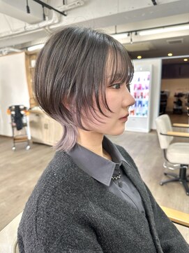 ルアン 上通り(ruen) ウルフショート インナーカラー 熊本ショート 髪質改善