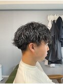 マッシュ×波巻きパーマ