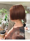 20代30代40代ベージュ暖色系カラー大人ボブ透明感小顔