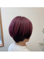 サラソージュ(SARA SO JU)&nbsp;丸みショートボブ+アンブレラカラー