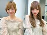 【期間限定/地毛風エクステ/持ち2ヶ月】カラー半額+3mmシールエクステ80枚