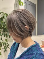 GBG 高崎&nbsp;くびれショートボブ40代50代グレイカラー白髪染め自髪ぼかし