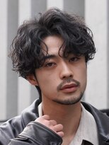 フィフス 神南(fifth) 渋谷フェザーショートシャドウパーマセンターパートウルフゆるめ