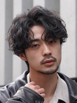 フィフス 神南(fifth) 渋谷フェザーショートシャドウパーマセンターパートウルフゆるめ