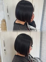 ジーナ 西新(Zina)&nbsp;ミニボブ/髪質改善カラー/ブルーブラック