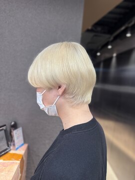 エン 栄店(enne) 大人ガーリー/ダークアッシュ/ミディアムレイヤーカット/栄