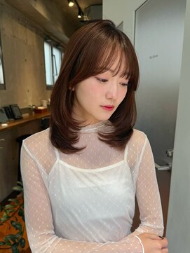 サイン 韓国ボブ 渋谷(SIGN) 韓国ボブレイヤーボブ渋谷タッセルボブお洒落なレイヤーカット