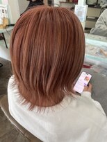 ヘアーディア みどり店(Hair...DiA)&nbsp;オレンジでつくる外ハネウルフ