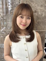 ハニー 町田(HONEY)&nbsp;レイヤーカット/ヘーゼルベージュ/小顔