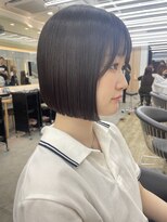 ロンドアジュール 横浜(Lond azur) @ショート/オリーブベージュ/ボブ/30代40代50代/横浜