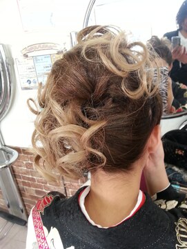 髪こうぼう 和風ヘアセット