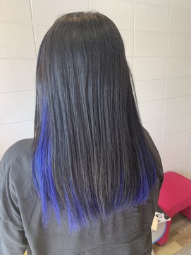 リラ ヘア サロン(rela hair salon) インナーネイビーロング