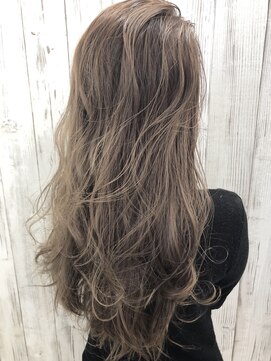 ヘア ドレス リッケ(hair dress lykke) 【lykke】リラクシーロング×High contrast Balayage