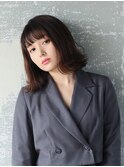 外ハネうるつやダークブラウン