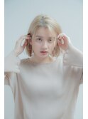 耳掛けハイトーンボブ