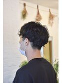 メンズ×スパイラルパーマ×パーマショート