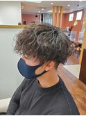 マッシュ×スパイラルパーマ