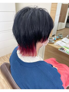シードヘア(seed hair) Wでおしゃれ感UP!インナーカラーウルフスタイル
