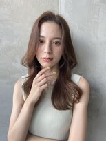 エースハバナ 渋谷(1 HAVANA)&nbsp;ヌーディーカラー/サラツヤロング/ふんわりミディアム/小顔ヘア