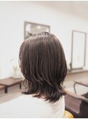 ぼかしハイライトスタイル くびれヘアー
