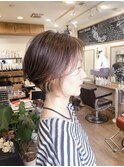 くびレイヤー イヤリングカラー ショートカット