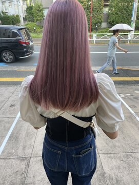 ビアンコカーロ 用賀店(Bianco caro) ピンクアッシュ/ピンク系カラー/ヘルシースタイル/20代30代40代