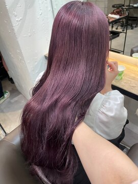 ベレーザ 渋谷(BELEZA) 7362艶髪カシスレッドラベンダーパープルハイトーンワンホンヘア